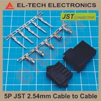 5 5P 5Pin P Pin 2.54mm JST Cable To Cable Konektor Kabel Ke Kabel