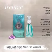 Anna Sui Secret Wish for Women EDT 75ml