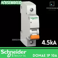 MCB Schneider Domae 1 Phase 10 Ampere Original SNI, 1p 10a 1pole