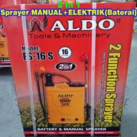 Alat Semprot Hama ALDO FS-16 S / Sprayer 2 in 1 Manual + Elektrik 16L