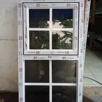 packing kayu kusen jendela aluminium ornamen 55x100