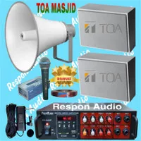 Paket Sound System Speaker TOA Masjid atau Mushola ( 1 out + 2 in )