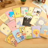 Note Book Mini Segi Buku Tulis Memo Kecil Lucu