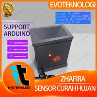 Zhafira Sensor curah hujan ombrometer arduino tipping bucket rain