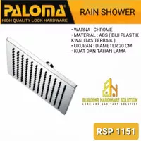 KEPALA RAIN SHOWER MANDI PALOMA KOTAK 8" ABS RSP 1151