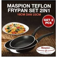 Teflon MASPION 2 PCS Fray Pan / Wajan Anti Lengket