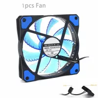 SXDOOL Kipas Casing PC Gaming LED CPU FAN 12CM - SX77 - Blue