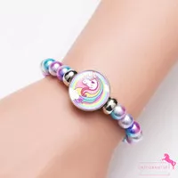 Gelang Unicorn Gelang Anak Perempuan Motif Unicorn Kado Cewek Manik-ma