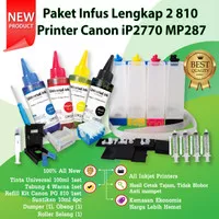 Paket Infus Printer Canon iP2770 MP287 MP237 MP258 Cartridge 810 811