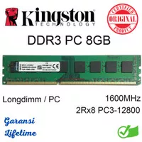RAM PC KINGSTON DDR3 8GB 12800 / 1600MHz ORI RAM KOMPUTER RAM PC 1.5v