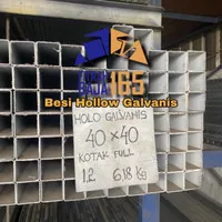 BESI HOLLOW/HOLLO/HOLO GALVANIS UKURAN 40X40 FULL TEBAL 1.2