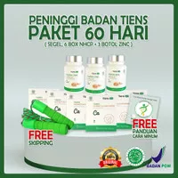 Obat Peninggi Badan Tiens Paket 60 Hari Dewasa 6 Susu Nhcp + 3 Zinc