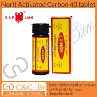 norit karbon aktif actvated carbon 40 tablet 125mg jamu herbal