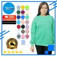 Basic Sweater Cotton Fleece Unisex Semua warna Pria & Wanita PART I