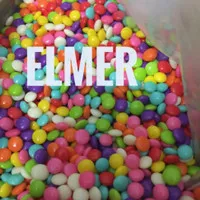 Elmer choco chips rainbow coklat butir warna warni Repack 250 gr