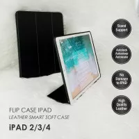 Smart Cover Flip Case Ipad 2 3 4 Ipad Pro Apple Leather Case - RED