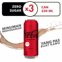 Coca-Cola Zero - Kemasan Kaleng 330mL x 3pcs