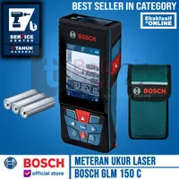 Bosch Laser Range Finder with Bluetooth GLM 150 C Meteran Ukur Laser