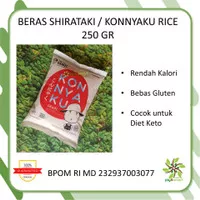 Shirataki Konnyaku Dry Rice | Beras Konyaku Shirataki | Repack 250gr