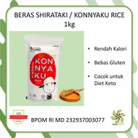 Shirataki Konnyaku Dry Rice | Beras Konyaku Shirataki | Repack 1000gr