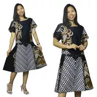 Manika Mini Dress Batik maxi pendek wanita ALL SIZE FIT TO L