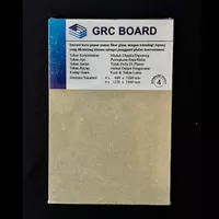 GRC Board 5 mm / Papan GRC / Fiber Semen / Papan Semen / 1.22 X 2.44 m