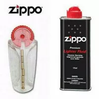 Minyak Zippo Plus Batu Zippo Set Isi Ulang Reffil Zippo Plus Pematik