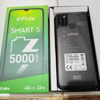 Infinix Smart 5 2/32Gb second like new (GRADE A) fullset acc ori