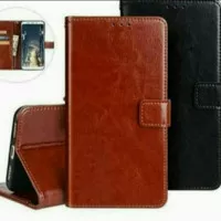 samsung j6 plus j6+ flip case cover kulit leather sarung dompet kartu