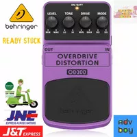 BEHRINGER OVERDRIVE DISTORTION OD300 Pedal Efek Gitar Behringer OD 300