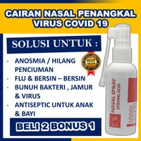 Nasal spray strong acid ph 2,5 Anti virus corona covid 19 antiseptic