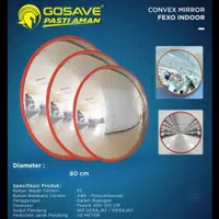 Convex Mirror 80 cm Indoor Kaca Cembung Safety Jalan Tikungan GOSAVE
