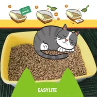 Wood Pellet Pelet Easy Lite 1 kg - Easy Lite Cat Litter 1kg