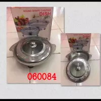 Prasmanan Bulat/ Round Chafing Dish+ Tutup kaca