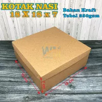 Kotak Nasi 18x18/Dus Ayam Bakar Tebal/Box Nasi Kotak/Box cateringpolos