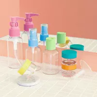 Miniso Official 8 Pieces Colorful Traveling Bottle Set (9216 MN)