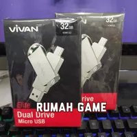 VIVAN VOM132 Flash Disk OTG Micro 32GB FD Dual Drive Waterproof UFDVIV