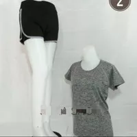 Setelan baju Senam hotpant celana pendek olahraga zumba fitnes wanita