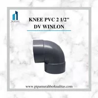 KNEE PVC 2 1/2 inch DV WINLON knee elbow pvc knie knie belokan