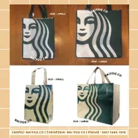 Tas Spunbond Starbucks / Reusable Bag Starbucks Indonesia