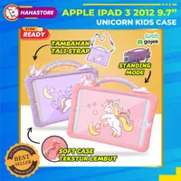 iPad 3 2012 9.7 A1430 A1416 Unicorn Softcase Handle Kids Casing Anak