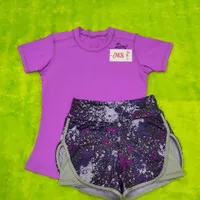 Baju Senam /Olahraga Setelan Celana Pendek