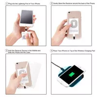 Qi Wireless Charging Lightning Receiver Iphone 6, 6s, 5, 5s, 5c