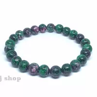 Gelang Batu Ruby Tanzania 8mm Original stone