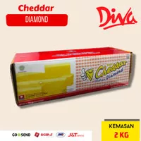 Diamond Cheddar 2kg / Keju Cheddar Diamond 2 kg