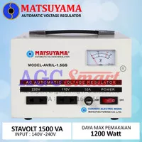 Stavolt Stabilizer Matsuyama AVR-LD 1,5GS 1500 VA 1500 Watt