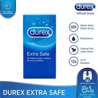 Kondom Durex Extra Safe isi 12 Pcs Paling Aman 12s 12pcs