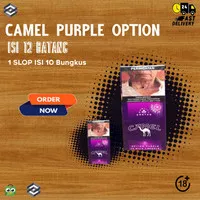 Rokok Camel Purple Option Isi 12 Batang - 1 Slop Isi 10 Bungkus