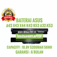 BATERAI ASUS K43 A43 X43 X44 K53 A32-K53 ORI