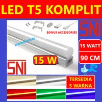 SNI LED T5 15W 90CM LAMPU NEON TL TUBE T5 15WATT PANJANG 0.9 M 12W 14W